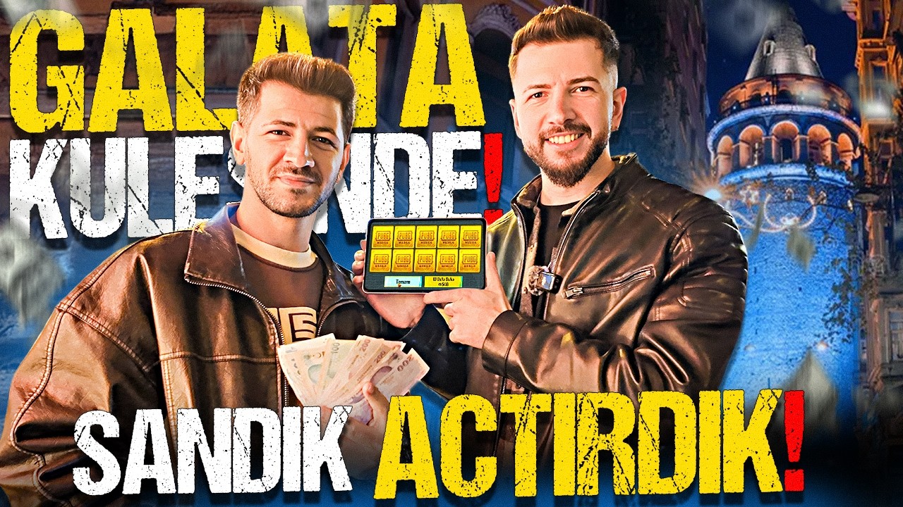 GECE BUANG İLE GALATA KULESİNDEKİ İNSANLARA SANDIK AÇTIRDIK! - Pubg Mobile