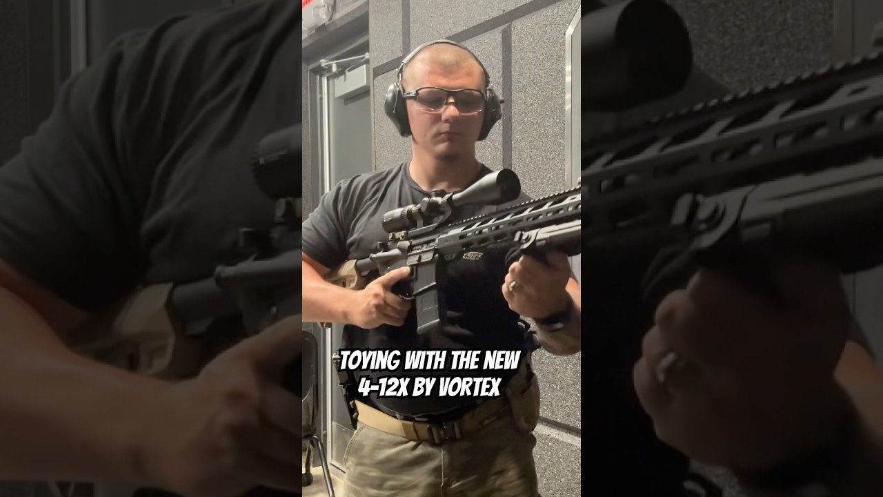 Vortex Crossfire II 4-12x. Loving it so far. #vortex #crossfire #scope #hunting #army #ruger #ar15