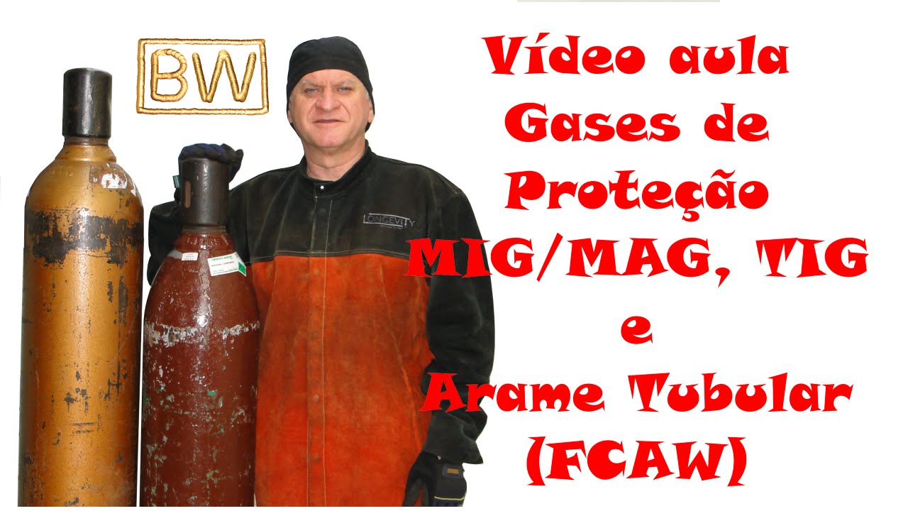 Curso de Solda MIG - Aula 5 -  Gases de Proteção Para Soldagem MIG/MAG, TIG e Arame Tubular