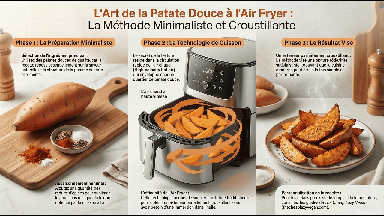🍠 Patate_Douce_(Air_Fryer) 🥔 RECETTES 3 INGRÉDIENTS