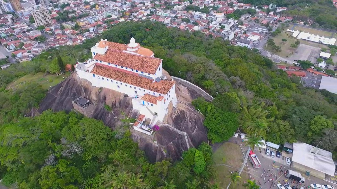 Convento da Penha 2017 - Terço Gigante sendo erguido