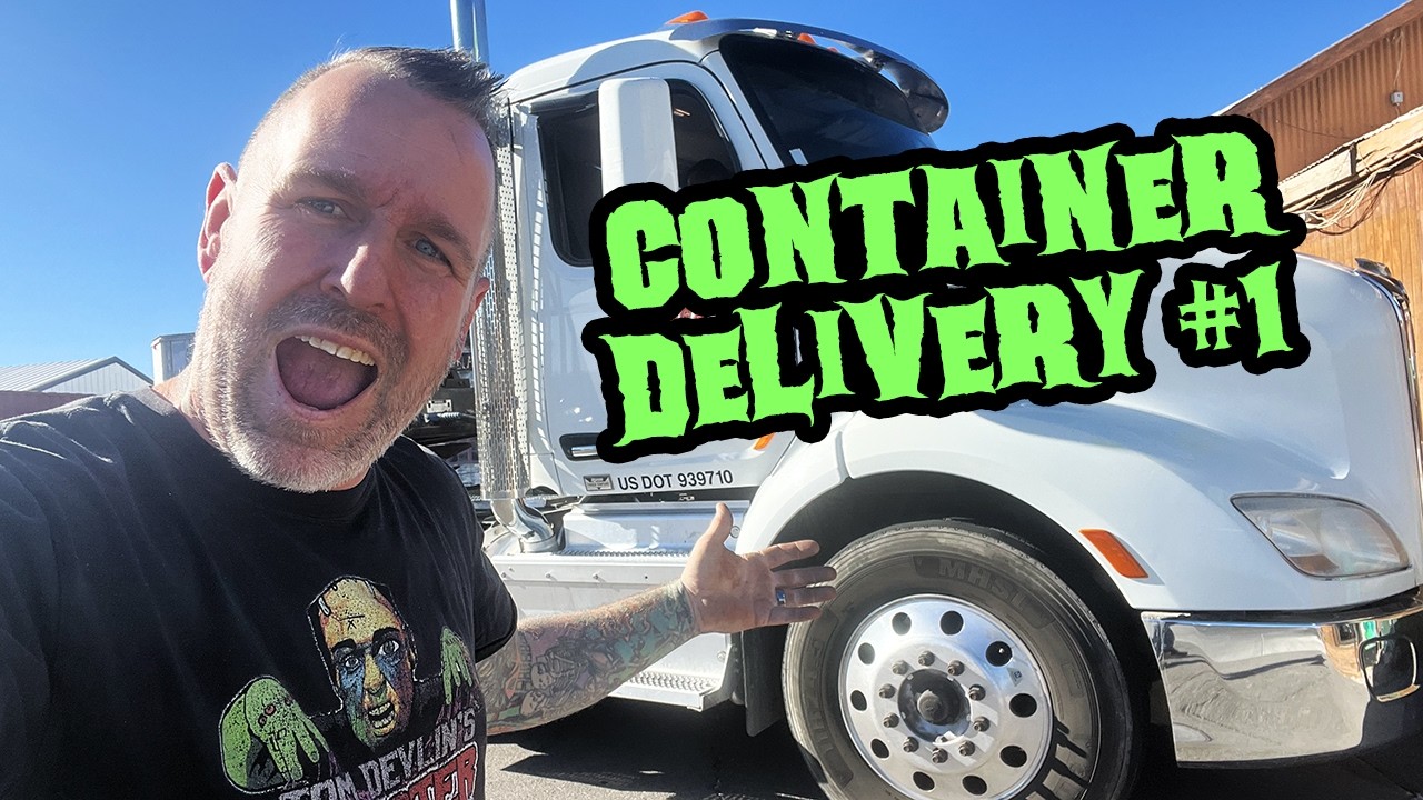 Building a Container Haunt Attraction! House of Monsters Container Delivery #1
