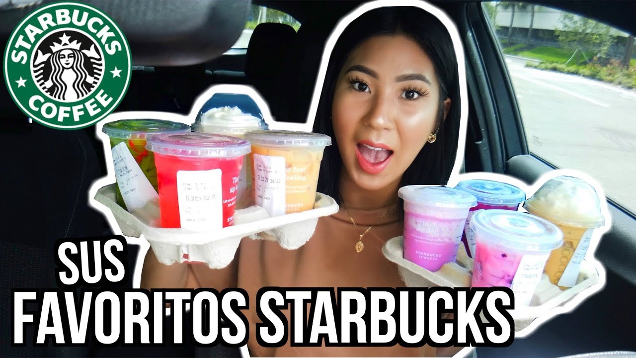 PROBANDO SUS BEBIDAS FAVORITAS DE STARBUCKS😱 | Carol Chang