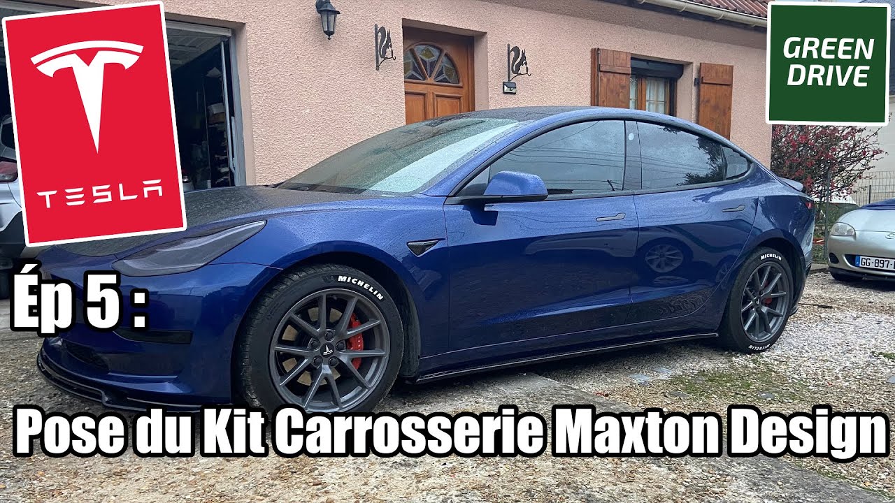 MA TESLA ÉP 5 : POSE DU KIT CARROSSERIE MAXTON DESIGN SUR MA MODEL 3 - Mrjksaw