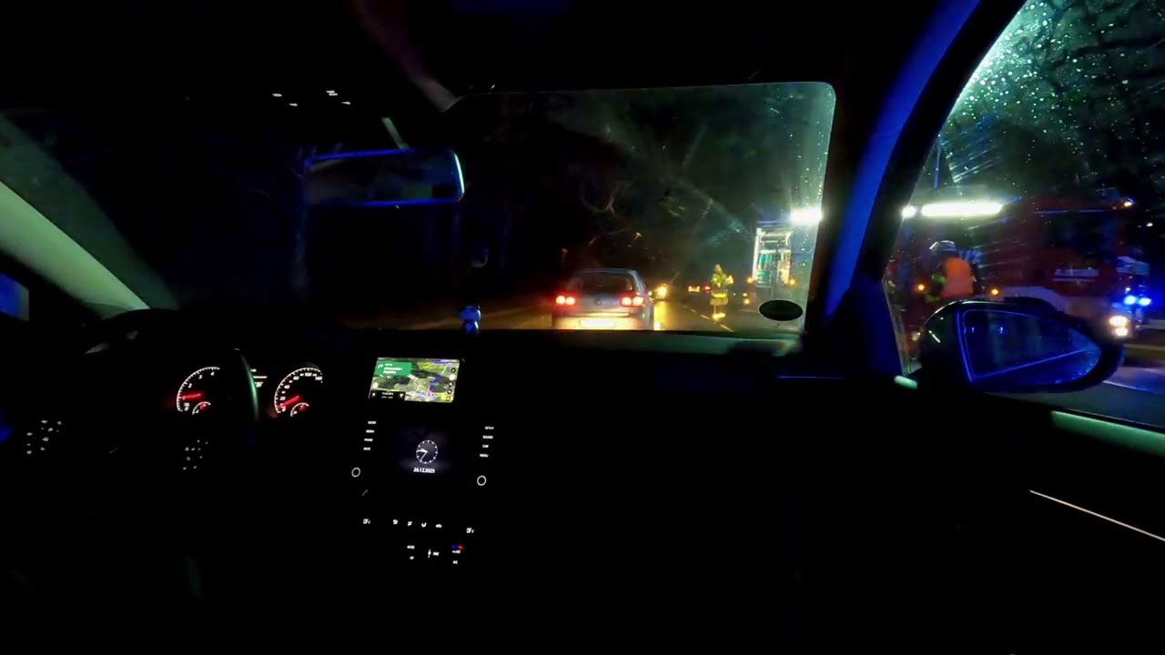 POV night drive conduite relaxante nuit 🚗 Golf VII 1.2 TSI 🇩🇪Aachen Allemagne 