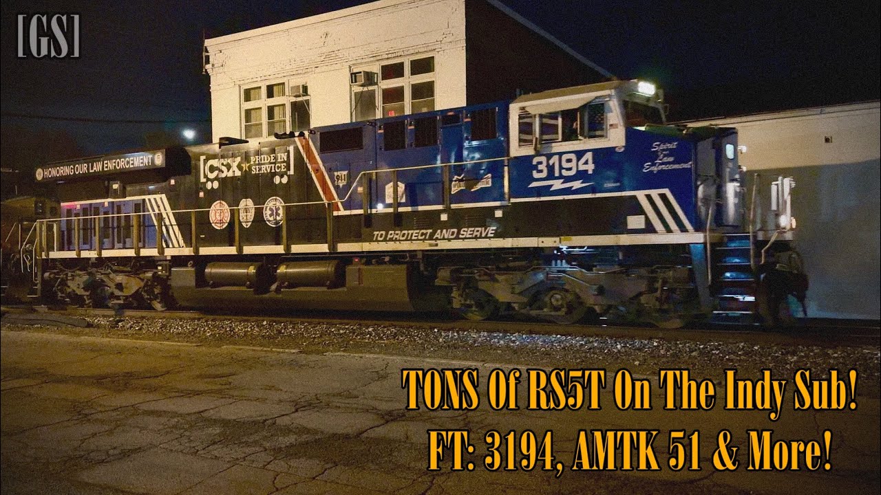 TONS Of RS5T On The Indy Sub W/ CSX 3194, Seaboard System Emblem, & Amtrak Cardinal 51! | Ghost Soul