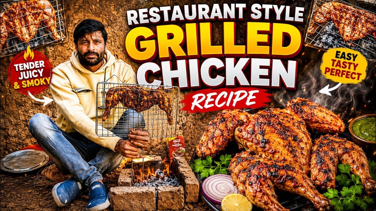 Commercial Grilled Chicken l Restaurant Style Grilled Chicken l Grandma l Style Zahid Da Kitchen