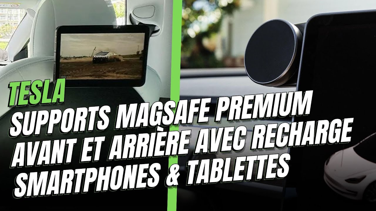 Supports MAGSAFE TESLA PREMIUM avec recharge pour smartphones et tablettes