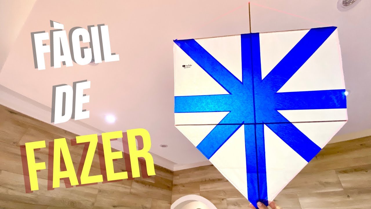 COMO FAZER PIPA ASTERISCO DO JEITO MAIS FÁCIL * Pipa Corte Recorte *