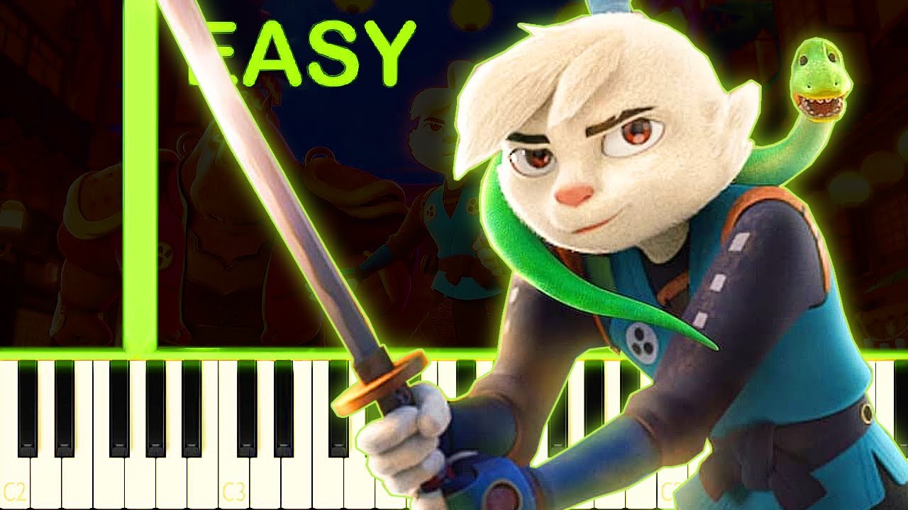 Samurai Rabbit: The Usagi Chronicles Theme Song - EASY Piano Tutorial