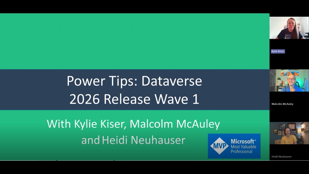 Power Tips: Dataverse 2026 release wave 1