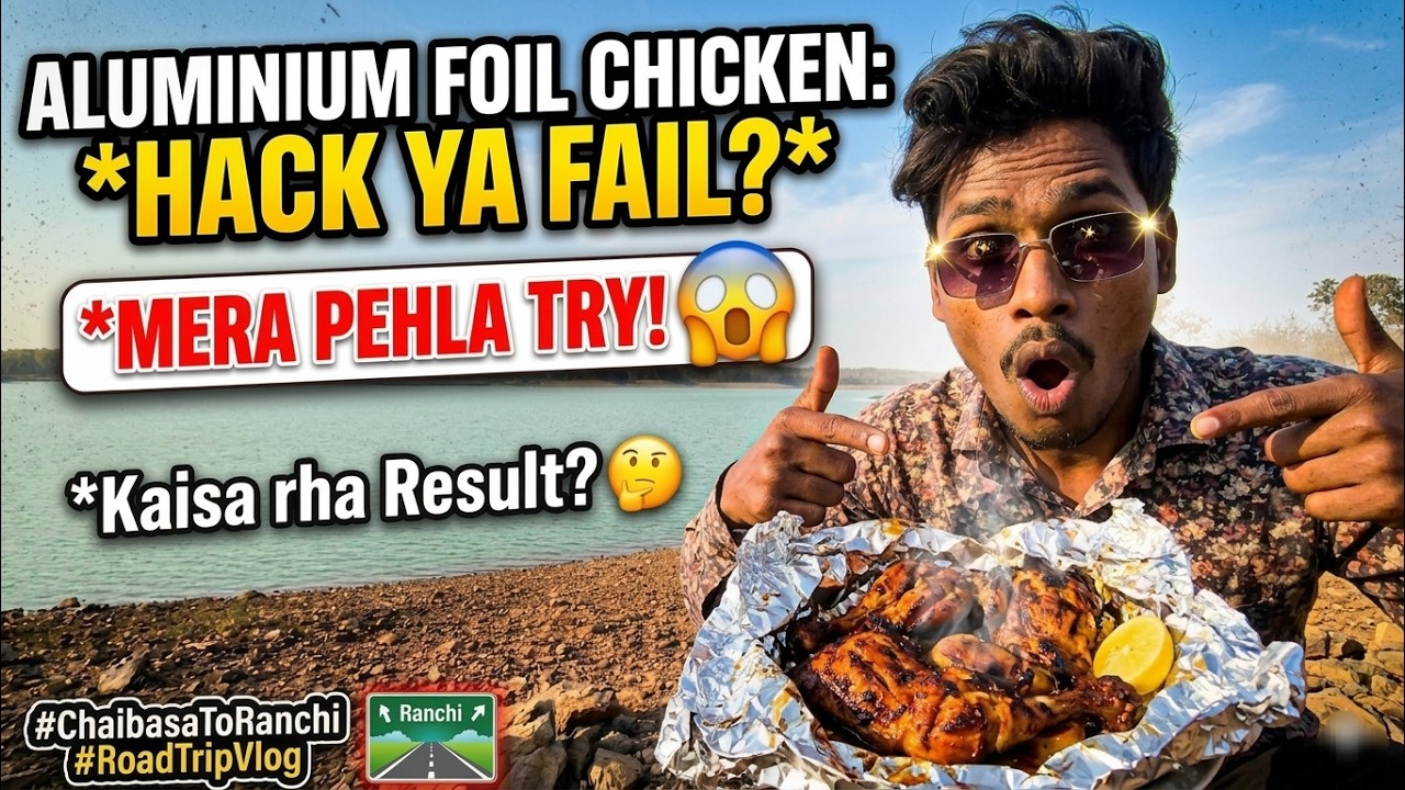 Aluminium Foil Chicken on the way to Ranchi! 🍗 Best or Worst? 😱