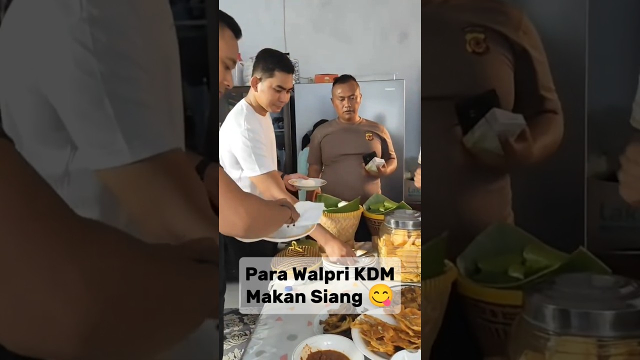 Para Walpri KDM Makan Siang Dulu. #kangdedimulyadi