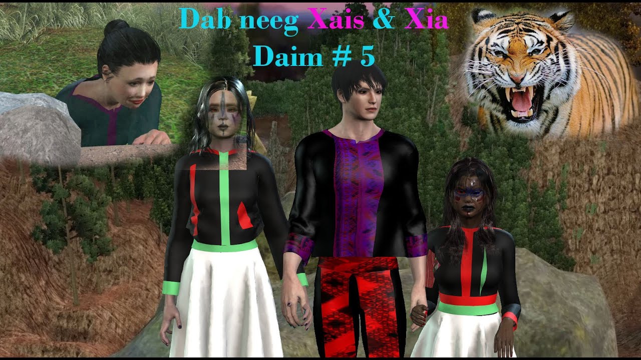 3D Hmong Animation-Dab neeg Xais thiab Xia part 5