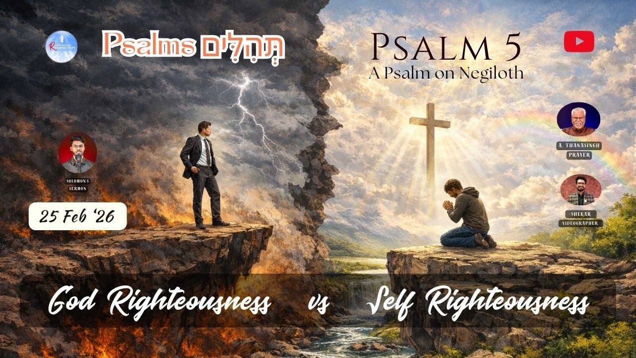 GOD RIGHTEOUSNESS VS SELF RIGHTEOUSNESS | PSALM 5 | STUDY OF PSALMS | Ep 6 | 25.02.2026
