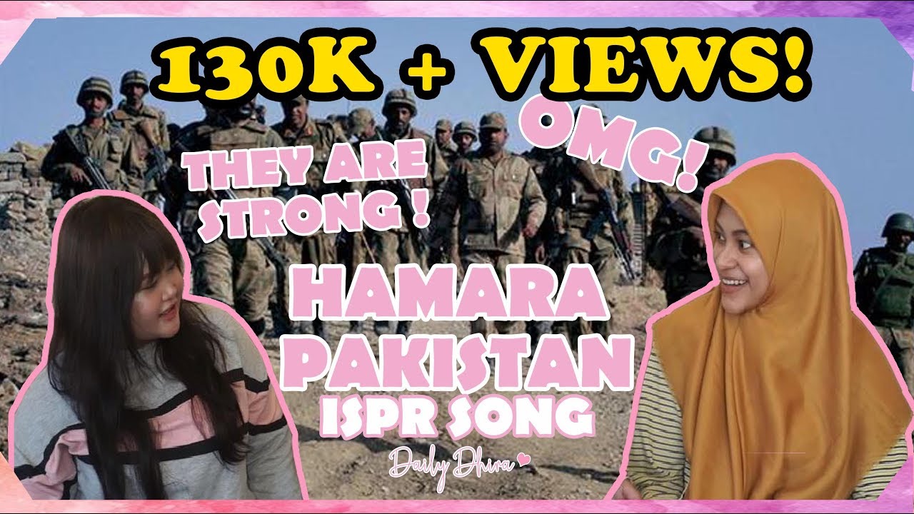 Indonesian Girl's Reaction to Hamara Pakistan ISPR Song Pakistan Army
