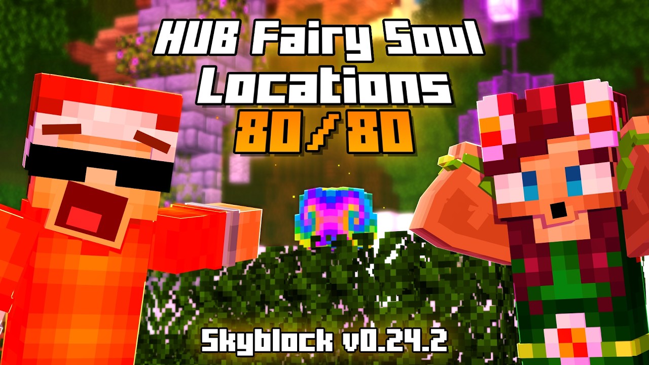 [NEW] 80/80 Hub Fairy Soul Locations Guide | Hypixel Skyblock