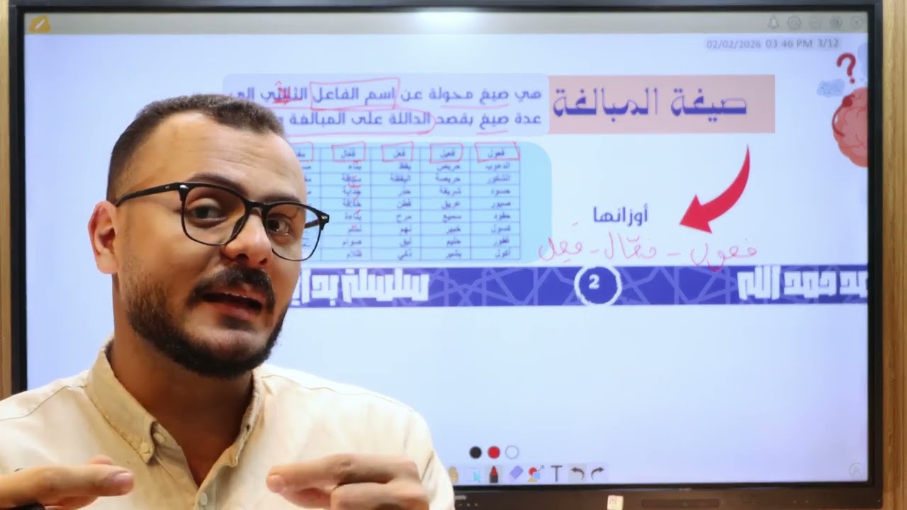 صيغ المبالغة وأوزانها 