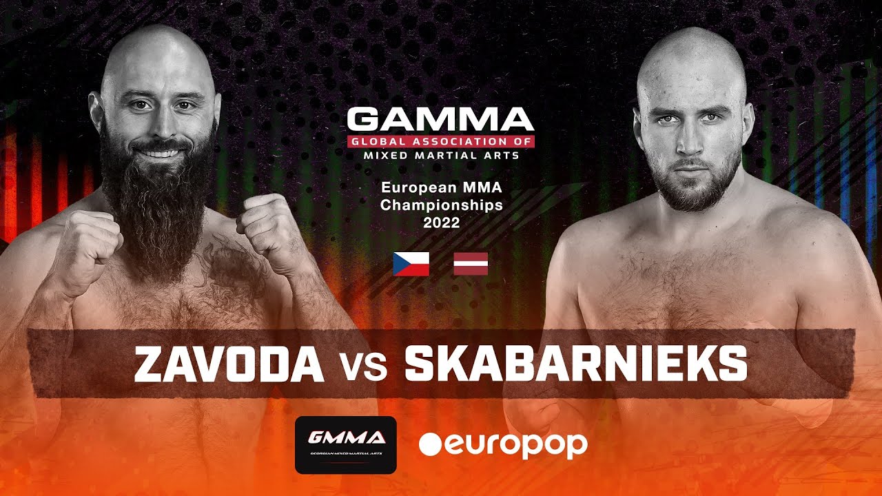 Finals  MMA Striking -120.2kg David Zavoda v Arturs Skabarnieks GAMMA European Championships 2022
