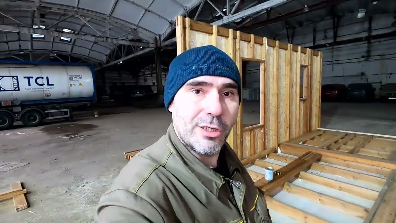 Сезонный двухмодульный дом с террасой. Стройка шаг за шагом. Часть 1.