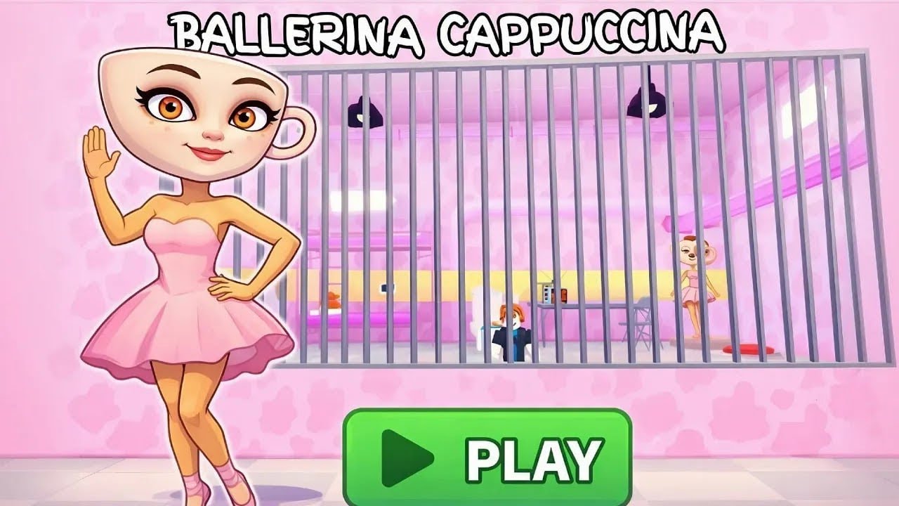BALLERINA CAPPUCCINA PRISON RUN! Can She Escape the Hardest Roblox Obby  😱🔥