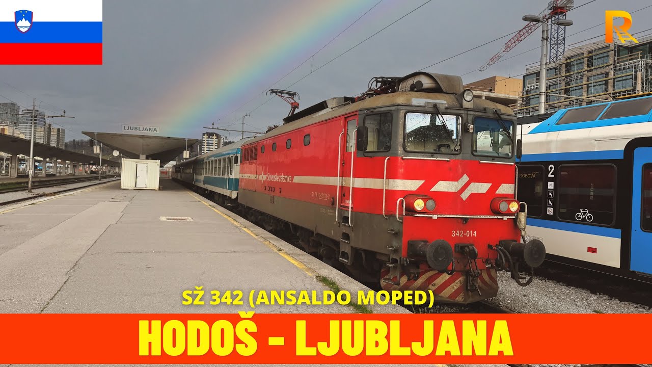 Cab Ride Hodoš - Ljubljana (Slovenian Railways, Slovenia) train driver's view 4K