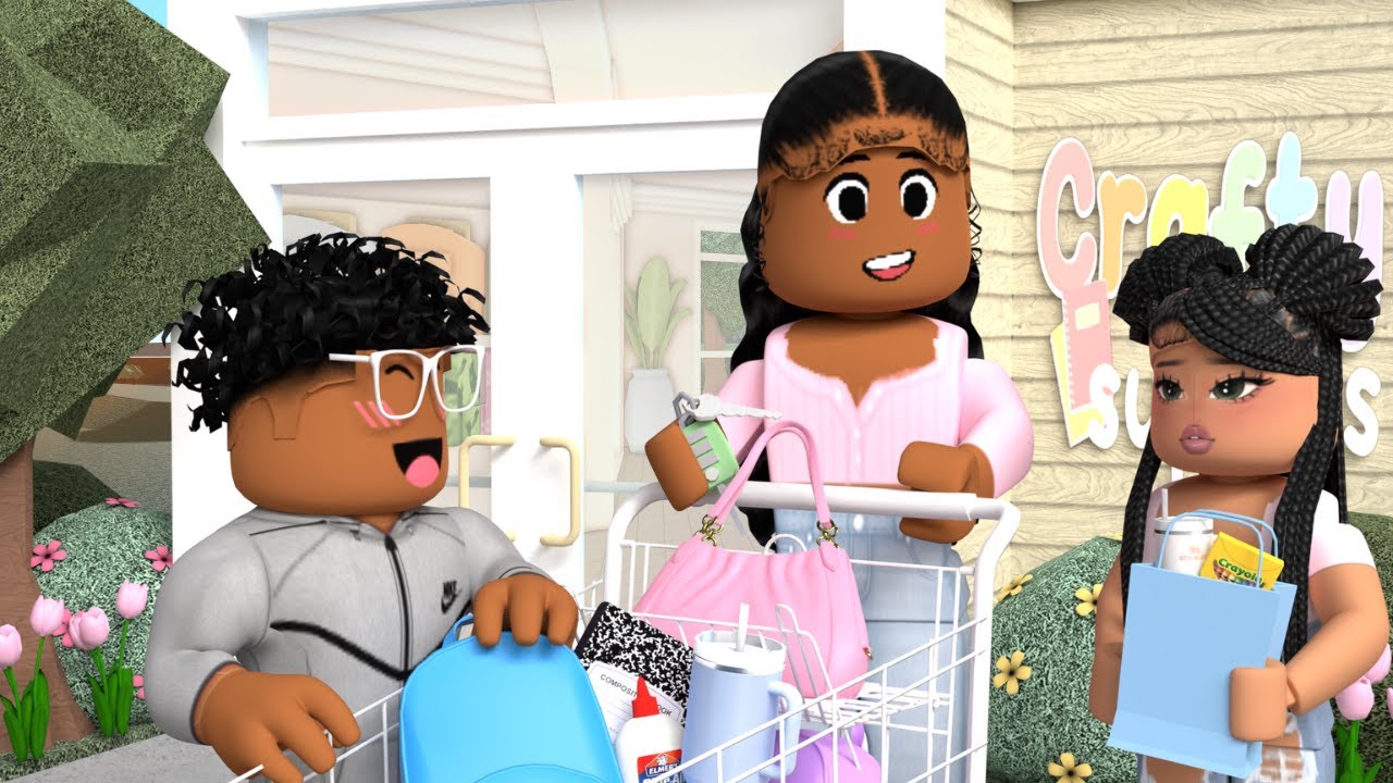 ✏️ FAMILY BACK TO SCHOOL SHOPPING!!💰*WE WENT OVER BUDGET?!?* |Roblox Bloxburg roleplay