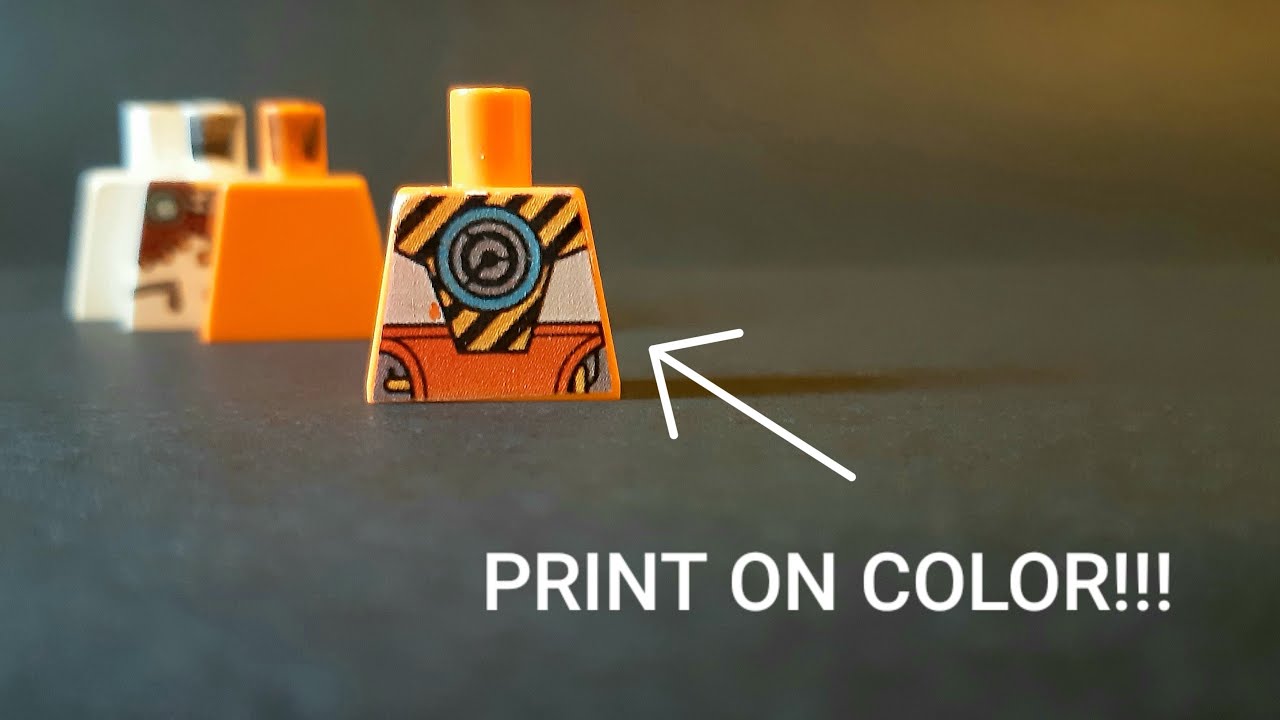 LEGO minifigure printing part 2: colored pieces