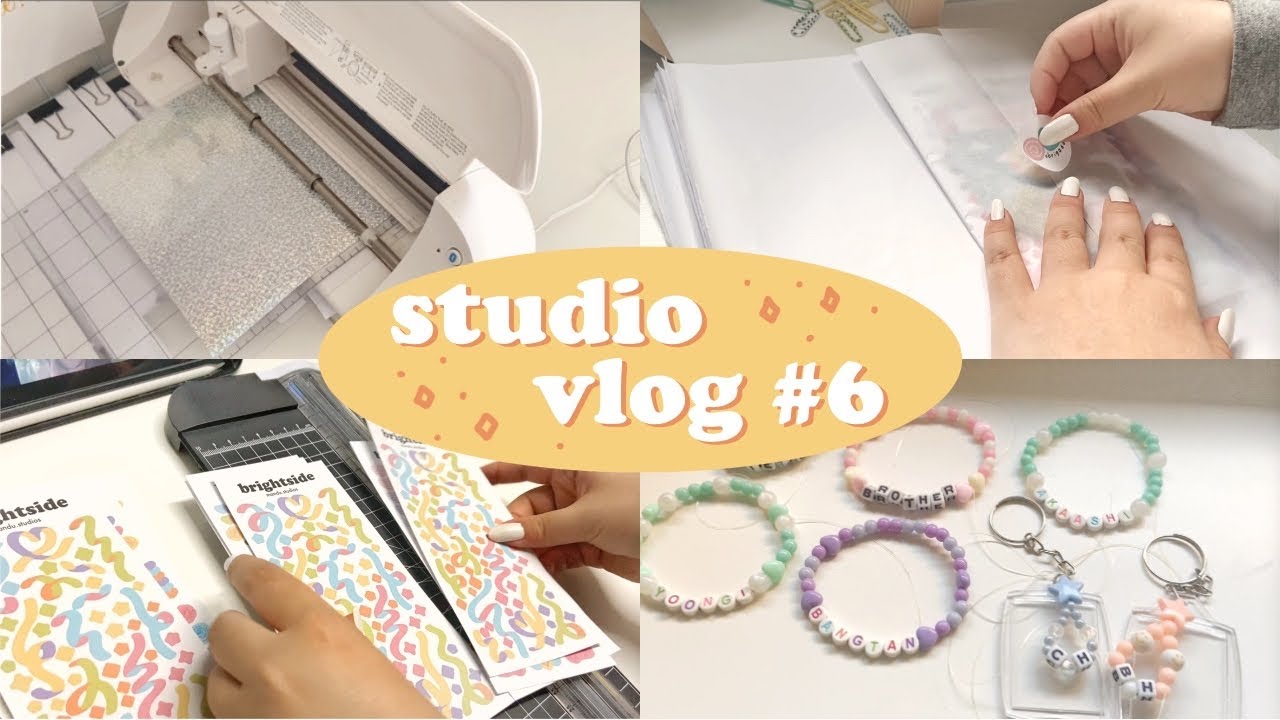 studio vlog #6: produzindo adesivos e embalando pedidos (e surtando por problemas) | daniela kang