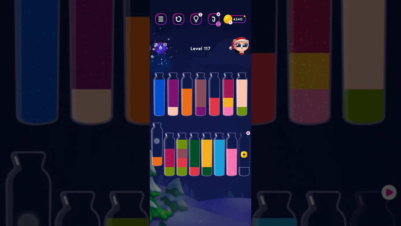 water sort puzzle - Get color level 117