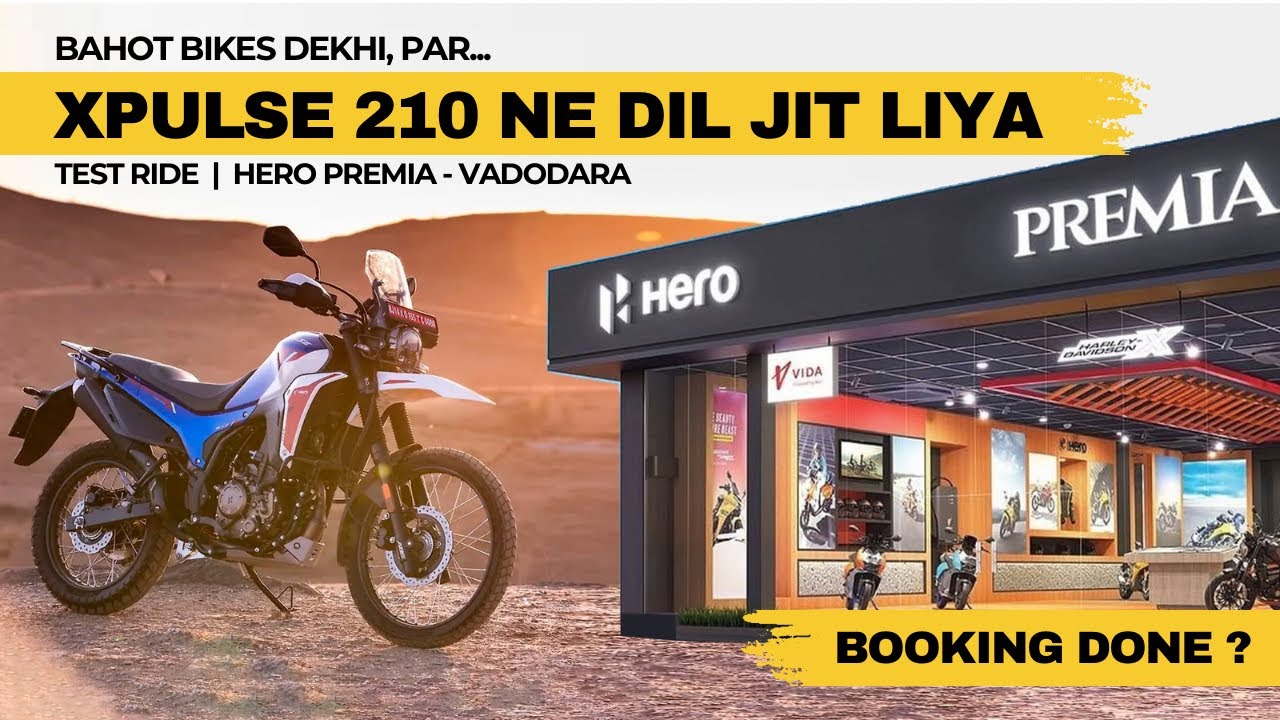 Surat to Vadodara Hero Premia &ndash; Xpulse 210 Test Ride Lene Aa Gaye! Booking Done? 😍🔥 