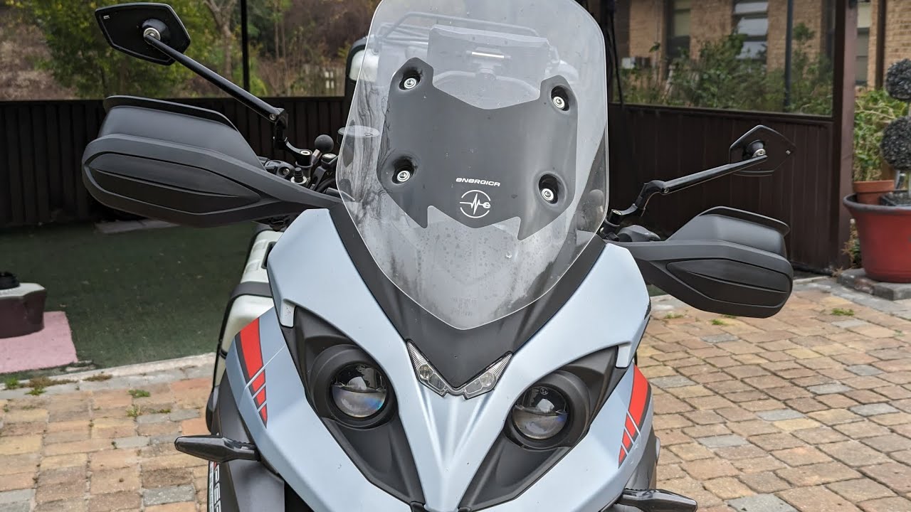Machineart ADVance Hand Guards for the Energica Experia - test fitting