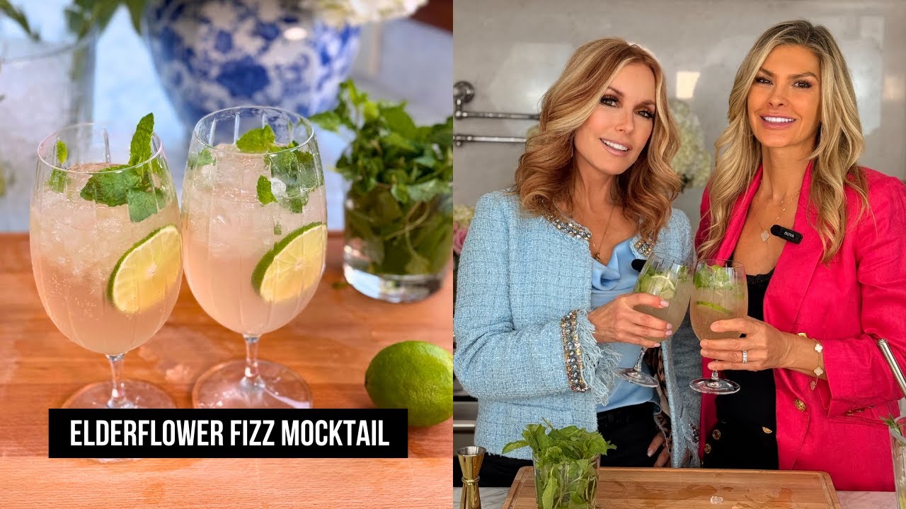 Tracey Bregman & Christine Avanti-Fischer Make an Elderflower Fizz Mocktail