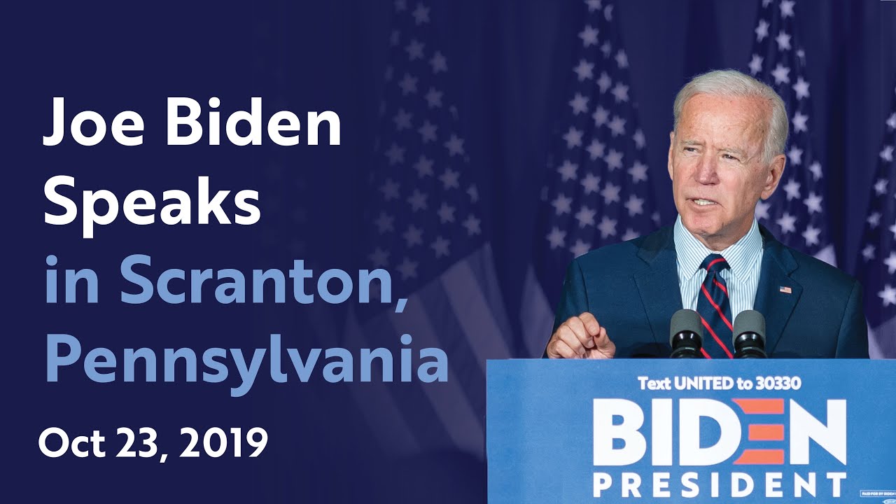 Joe Biden Speaks in Scranton, Pennsylvania