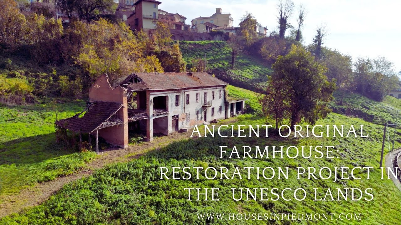 Ancient Farmhouse in UNESCO Lands Ideal for Conservative Restoration Project (Cortanze)