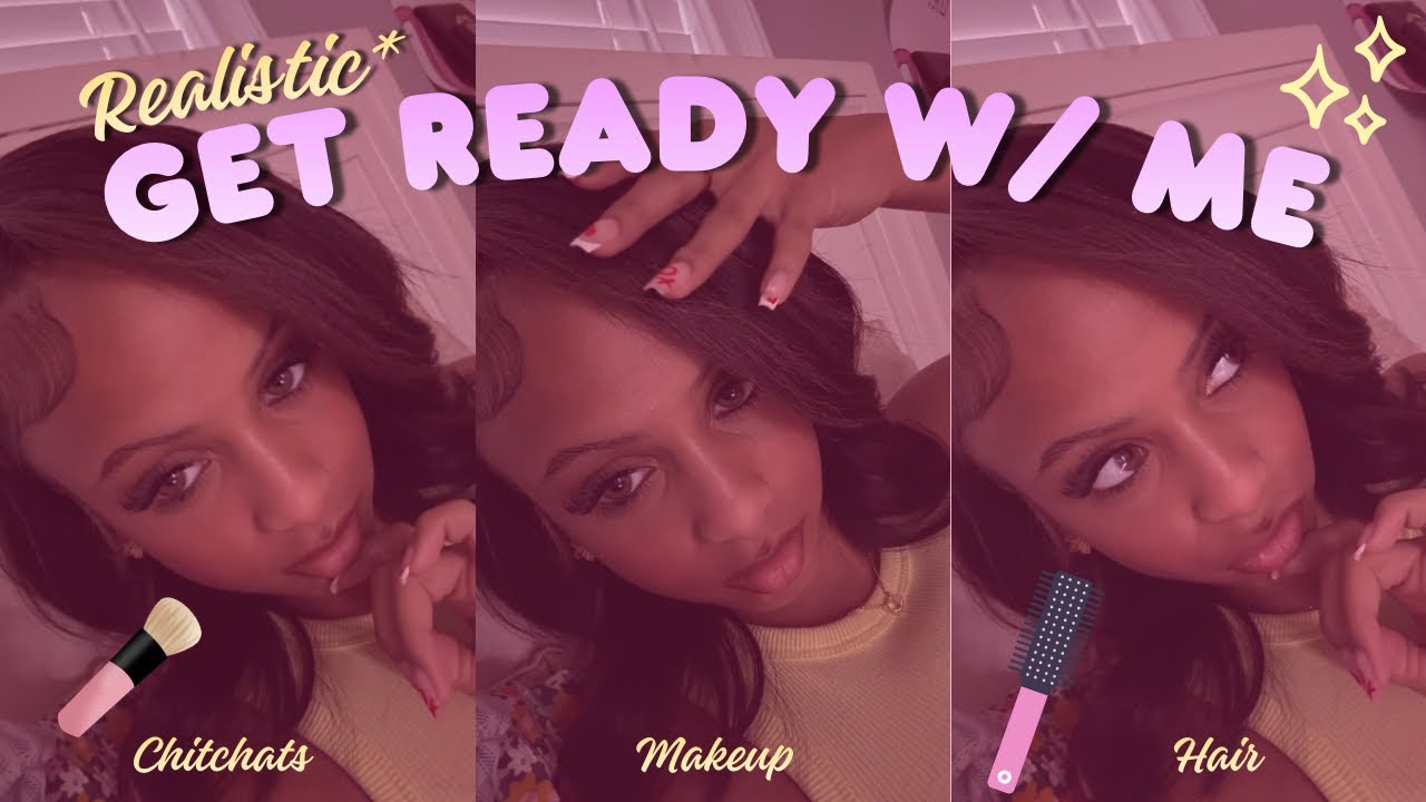 Get Ready With Me 💗| realistic grwm, makeup tut, chitchat, hair, etc…