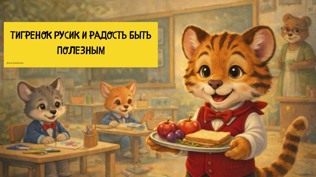 Тигренок Русик и радость быть полезным