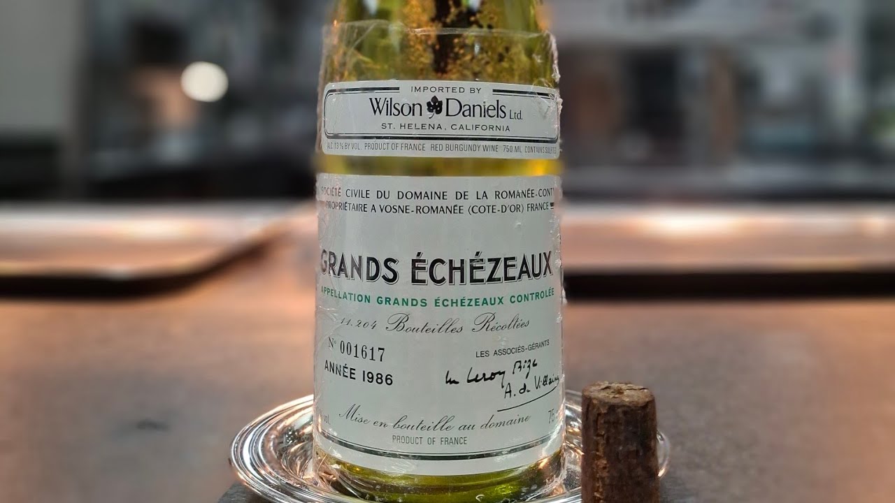 POV Pushing Cork In Tableside - $6500 1986 DRC Grands Echezeaux
