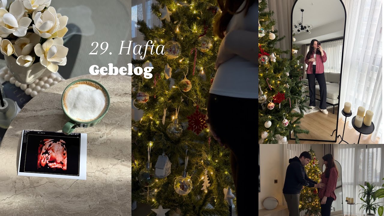29. Hafta Hamilelik Vlog 🤰🏻✨ | Yılbaşı Ağacı Kurduk 🎄 Pazar Rutini & Hazırlık