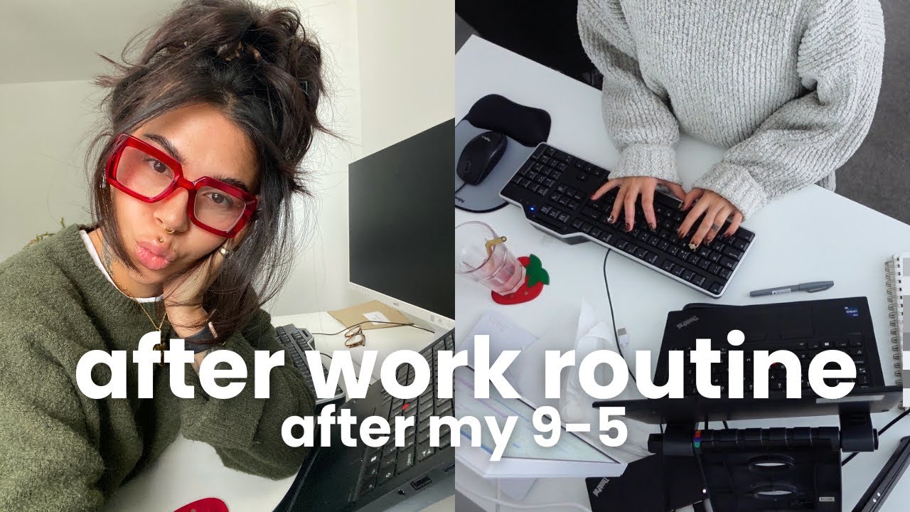 my 5-9 after my 9-5...office job & content creator evening routine (week long vlog)