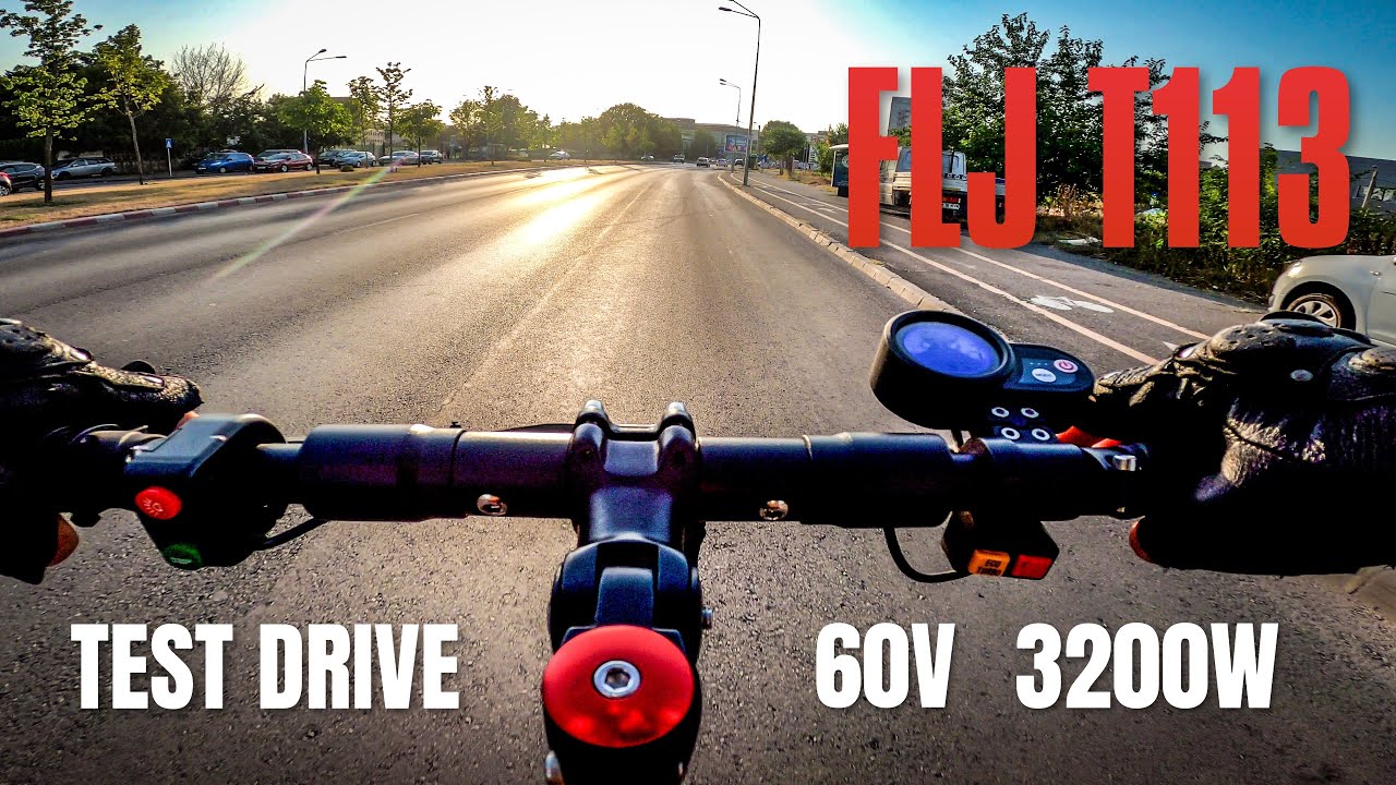 FLJ T113 Electric Scooter Test Drive | 60V/3200W