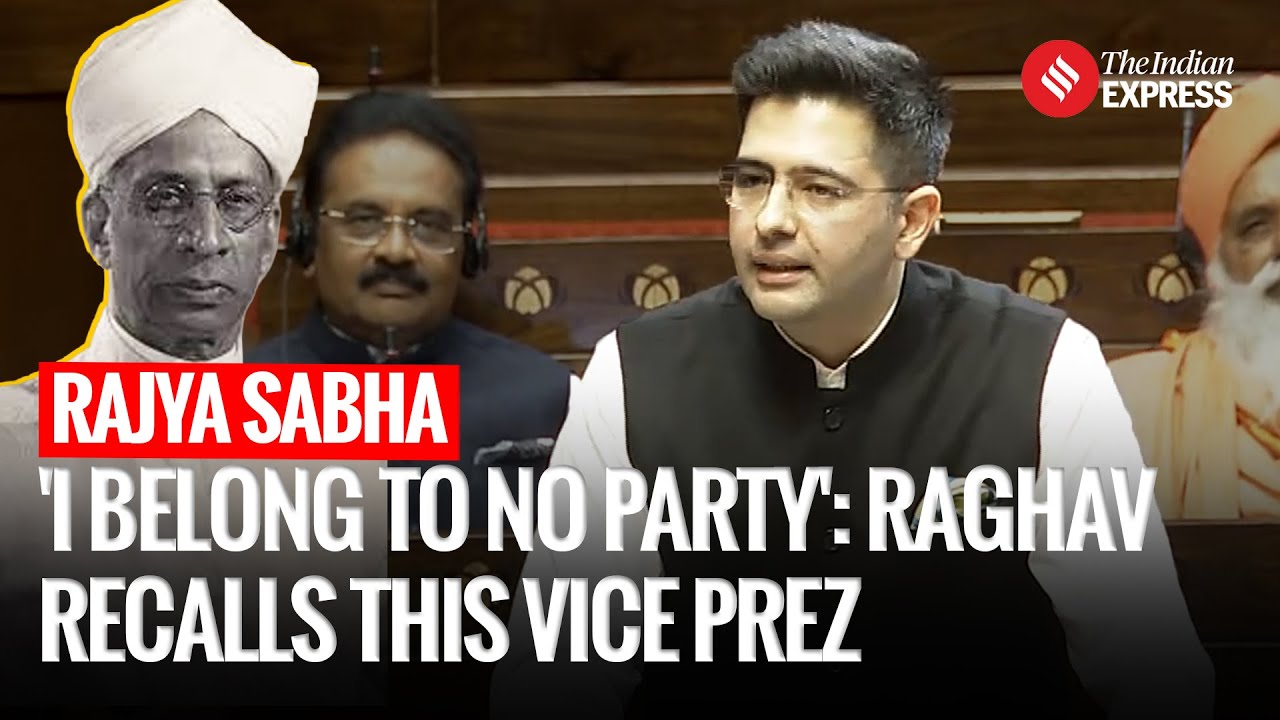 Why Raghav Chadha Recalled This Former Vice President In Rajya Sabha | Parliament Winter Session