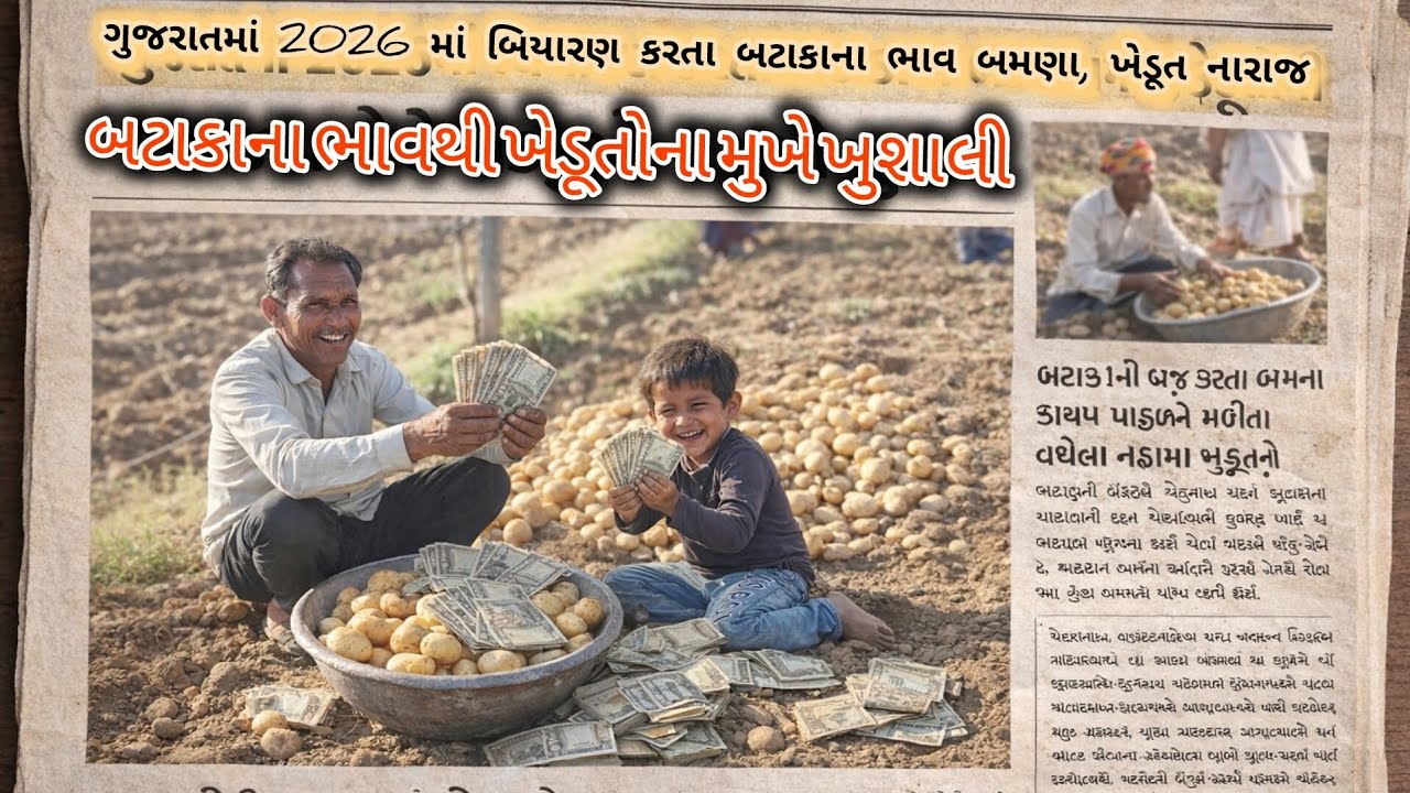 2026માં બટાકાના ભાવમાં નુકશાની ! ખેડૂતના ચહેરા પર નારાજગી | Potato Farming Profit 2026
