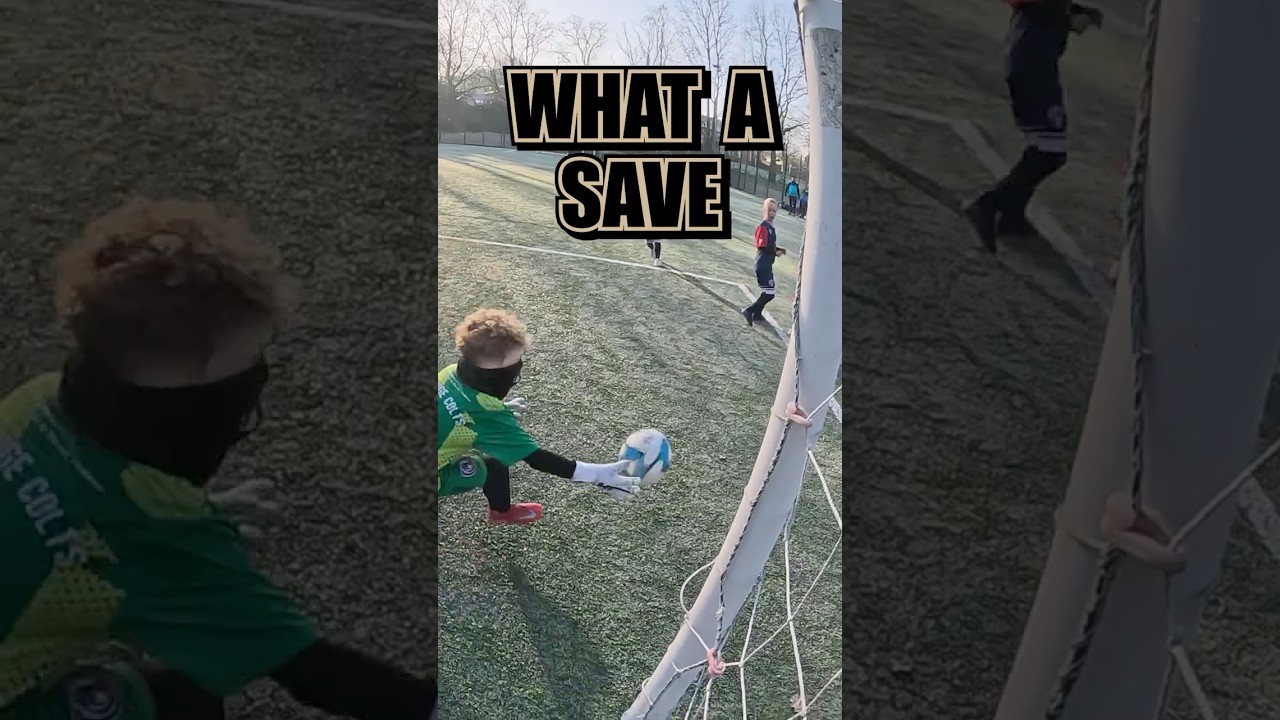 No angle. No space. BIG save 🧤