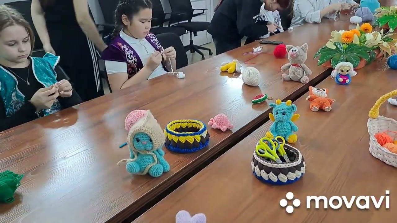 открытый урок Цветы степи - декоративное вязание крючком