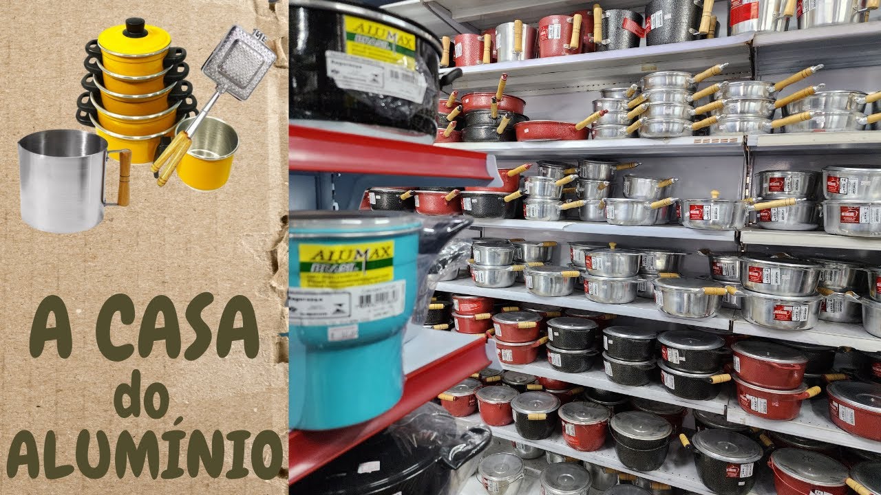 PANELAS DE ALUMÍNIO No Brás - Loja de fábrica com diversos utensílios e PREÇO EXCELENTE!