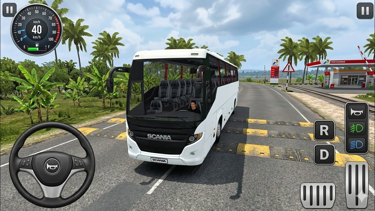 Speed breaker vs Scania Touring Bus 😱 | BUSSID Gameplay 