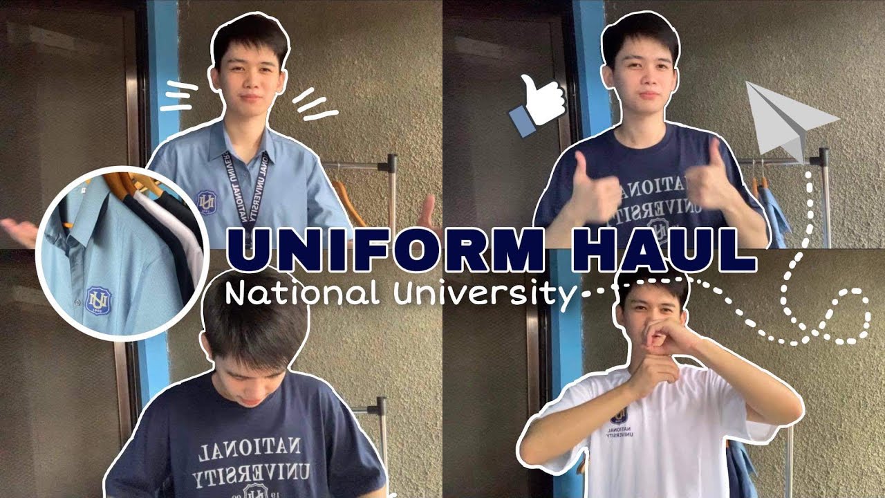 Vlog#13 - UNIFORM HAUL | NATIONAL UNIVERSITY UNIFORM 💛💙 #university #uniform #NU