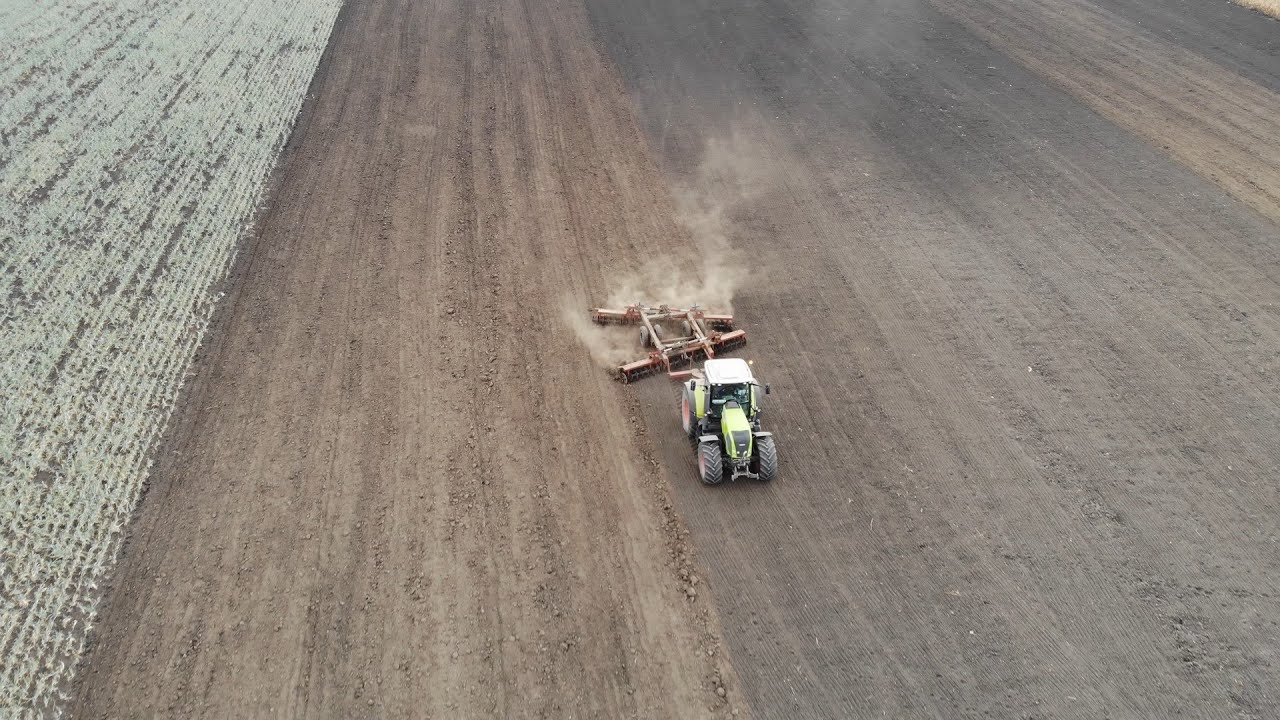 | Claas Axion 840 + Ih 6.2 Nehéztárcsa | (2020.04.05)