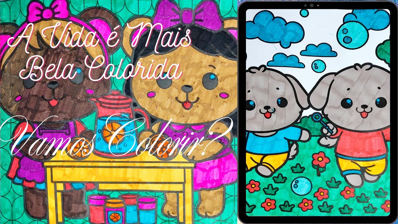 Coloreando o dia está ao vivo!